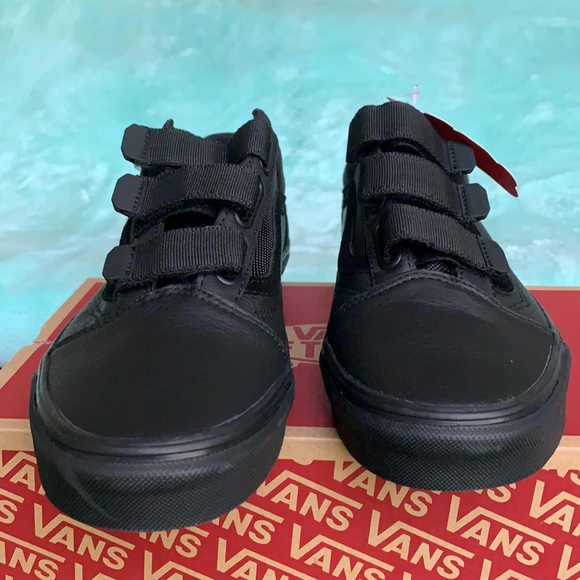 VANS OLD SKOOL V LEATHER Ballistic/Black WMNS - Picture 10 of 17